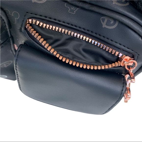 Disney Womens Black Disney Mickey & Minnie Mouse 2 In 1 Crossbody Bag One Size - Picture 3 of 14